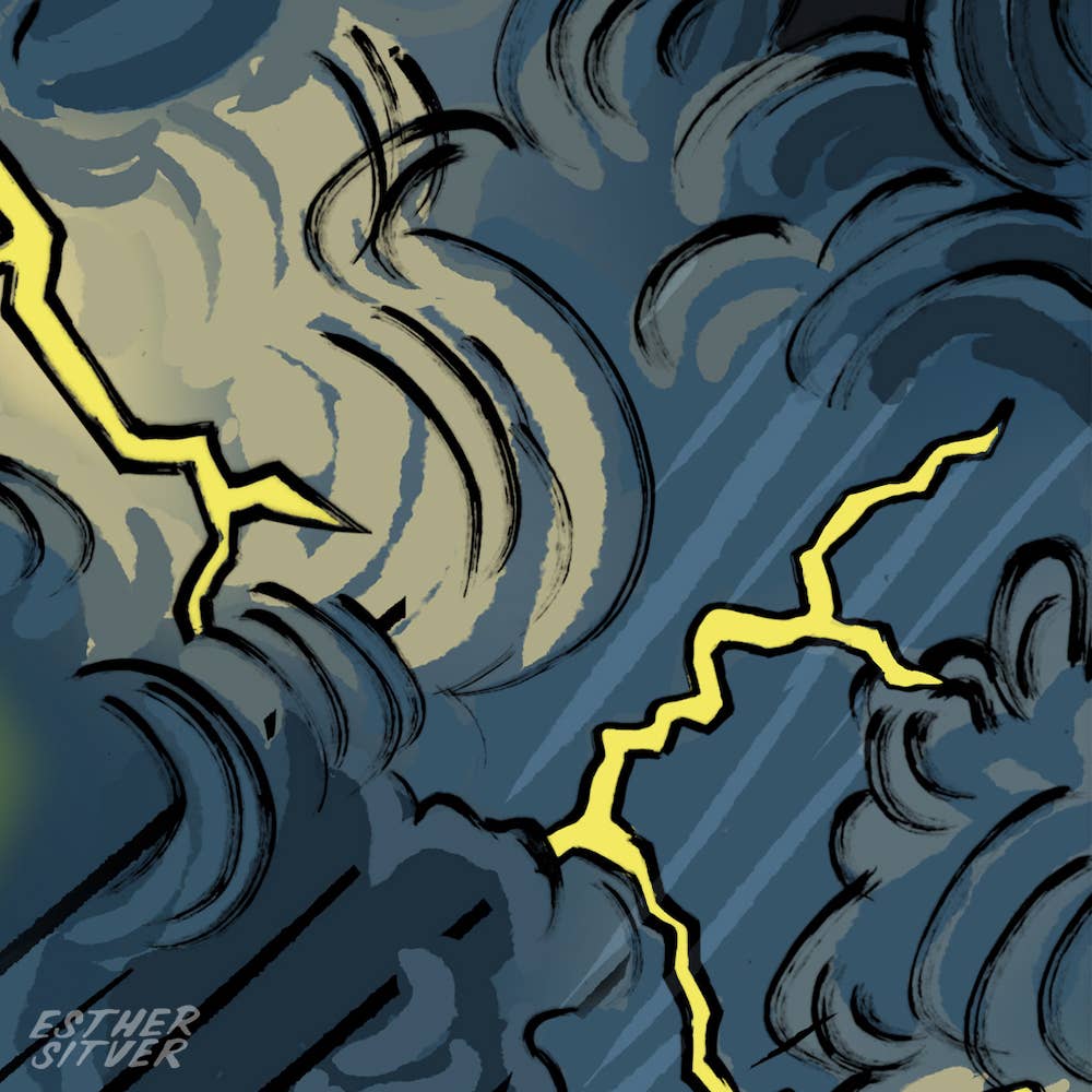 Esther Sketch - Wholesale Art Print - Wafel Haus 8x10 Print Gothic Waffle House 4