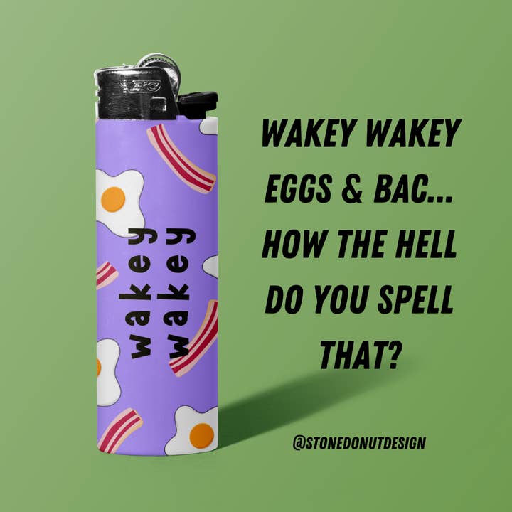 Stone Donut Design, LLC – Isqueiro por atacado – Wakey Wakey (Ovos e Bacon) Isqueiro