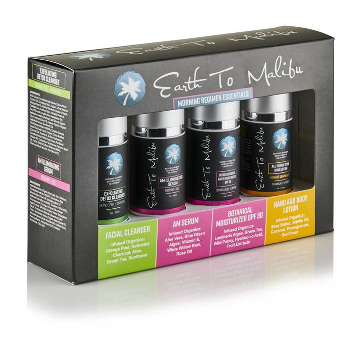 Morning Regimen Essentials Collection for wholesale by Earth To Malibu