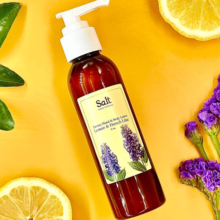 Salt Cave Santa Barbara - Wholesale Hand & Body Lotion - Hand & Body Lotion Lemon & French Lilac *Vegan