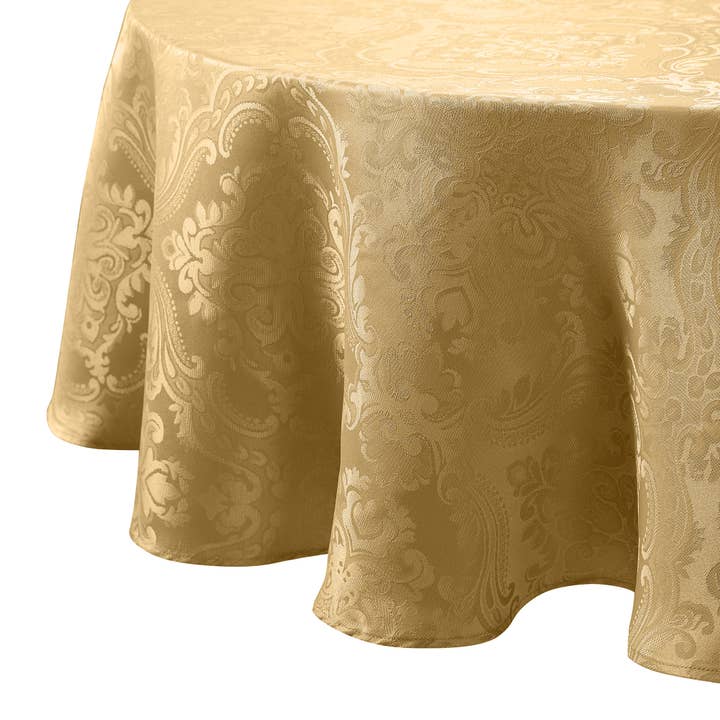 Threadmade Home - Wholesale Tablecloth - Caiden Elegance Damask Water and Stain Resistant Tablecloth30