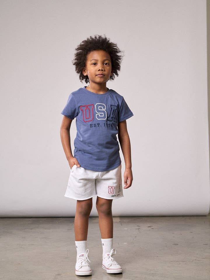 Little Bipsy - Wholesale T-Shirt - Kids - USA Tee - Navy