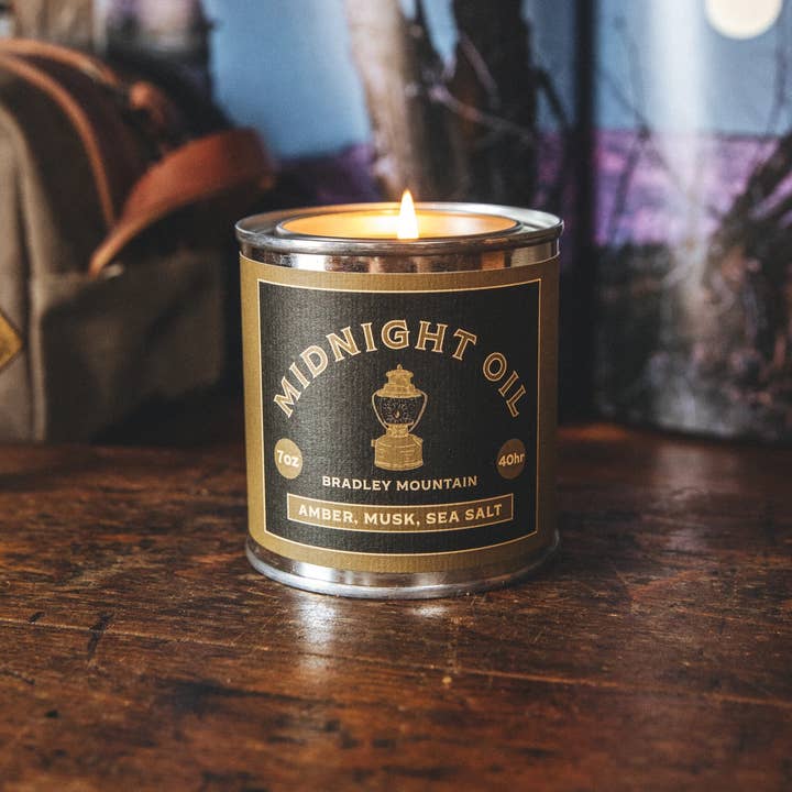 Bradley Mountain - Wholesale Travel Candles - Midnight Oil Travel Candle