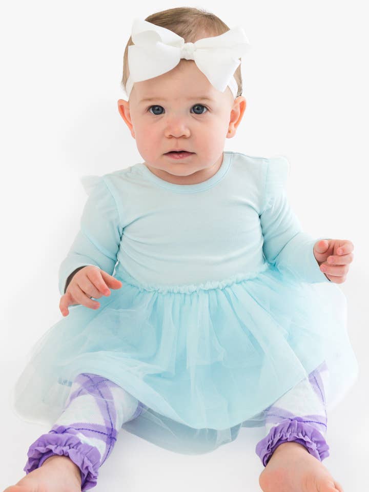 Baby Girls Ocean Tide Flutter Tulle Long Sleeve Twirl Romper
for wholesale by RuffleButts + RuggedButts