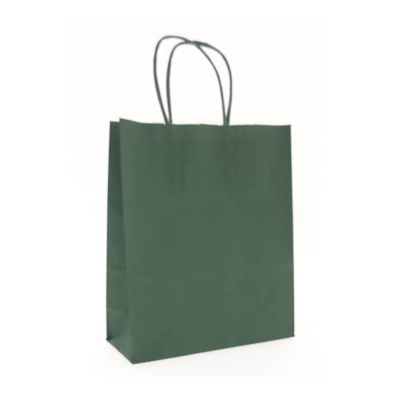 Bolsa de Papel (M) - Verde Militar - 100 Unidades para venta al por mayor de Mini Art Products