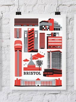 Urban Bristol-print voor wholesale door Susan Taylor Design