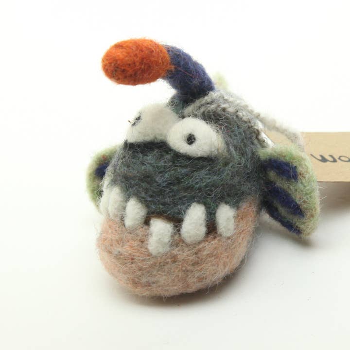 Woolbuddy - Wholesale Ornament - Anglerfish Premade Ornament1