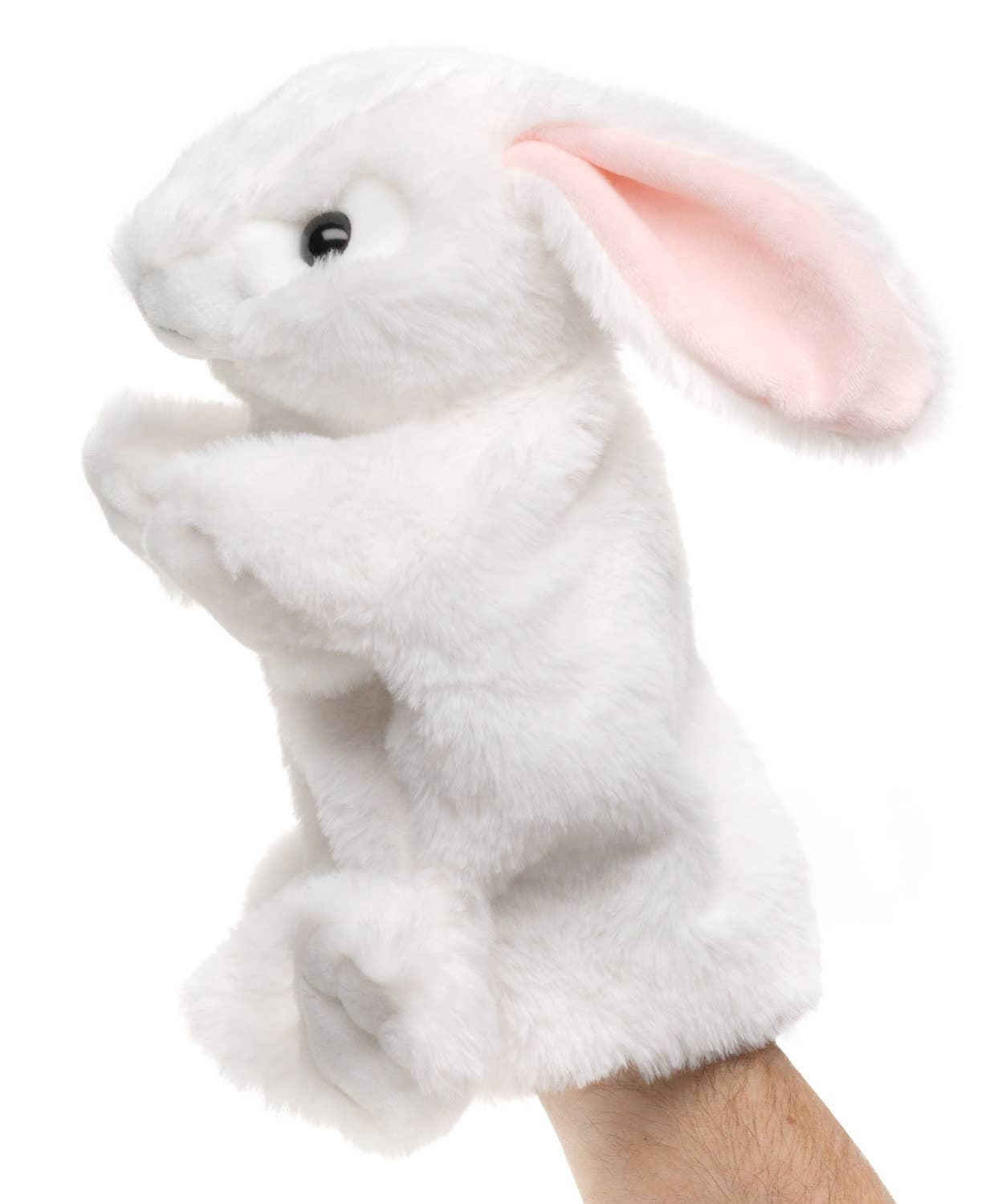 Uni Toys - Wholesale Stuffed/Plush Toy - Kids & Baby - Hand puppet rabbit (white) - 24 cm (height) - cuddly/plush toy0