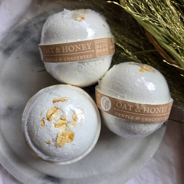 Oat and Honey : Bath Bomb for wholesale by Gnat and Bee