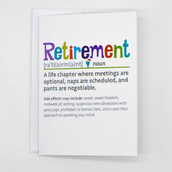 Retirement Snarked Card – Funny, Clever & Snarky for wholesale by Kim Dettmer Art
