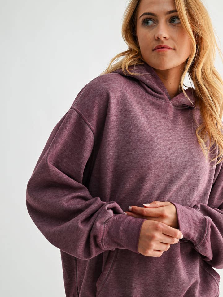 Mono B - Wholesale Hoodie - Women's - Burnout Bliss Fleece Hoodie2