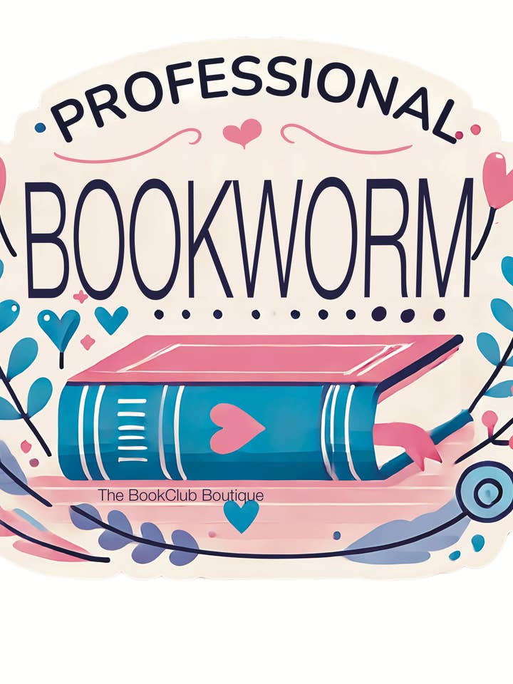 Autocollant "Rat de bibliothèque professionnel" pour la vente par The Bookclub Boutique