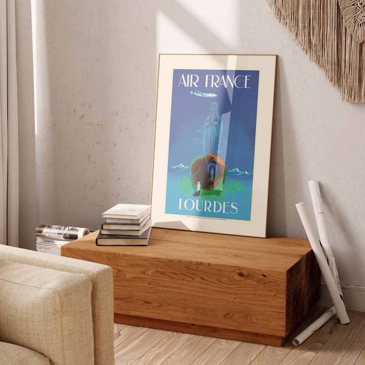 Oneart - Wholesale Poster - Air France Poster / Lourdes - AFL00425