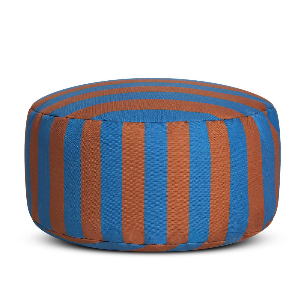 Really Nice Things - Wholesale Pouf - Brown and blue waterproof bean bag for outdoor and indoor use0