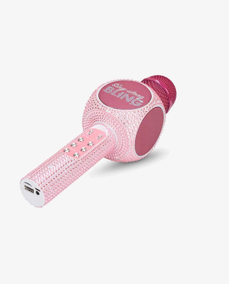 Trend Tech Brands - Wholesale Speakers - Pink Bling Karaoke Microphone & Bluetooth Speaker6