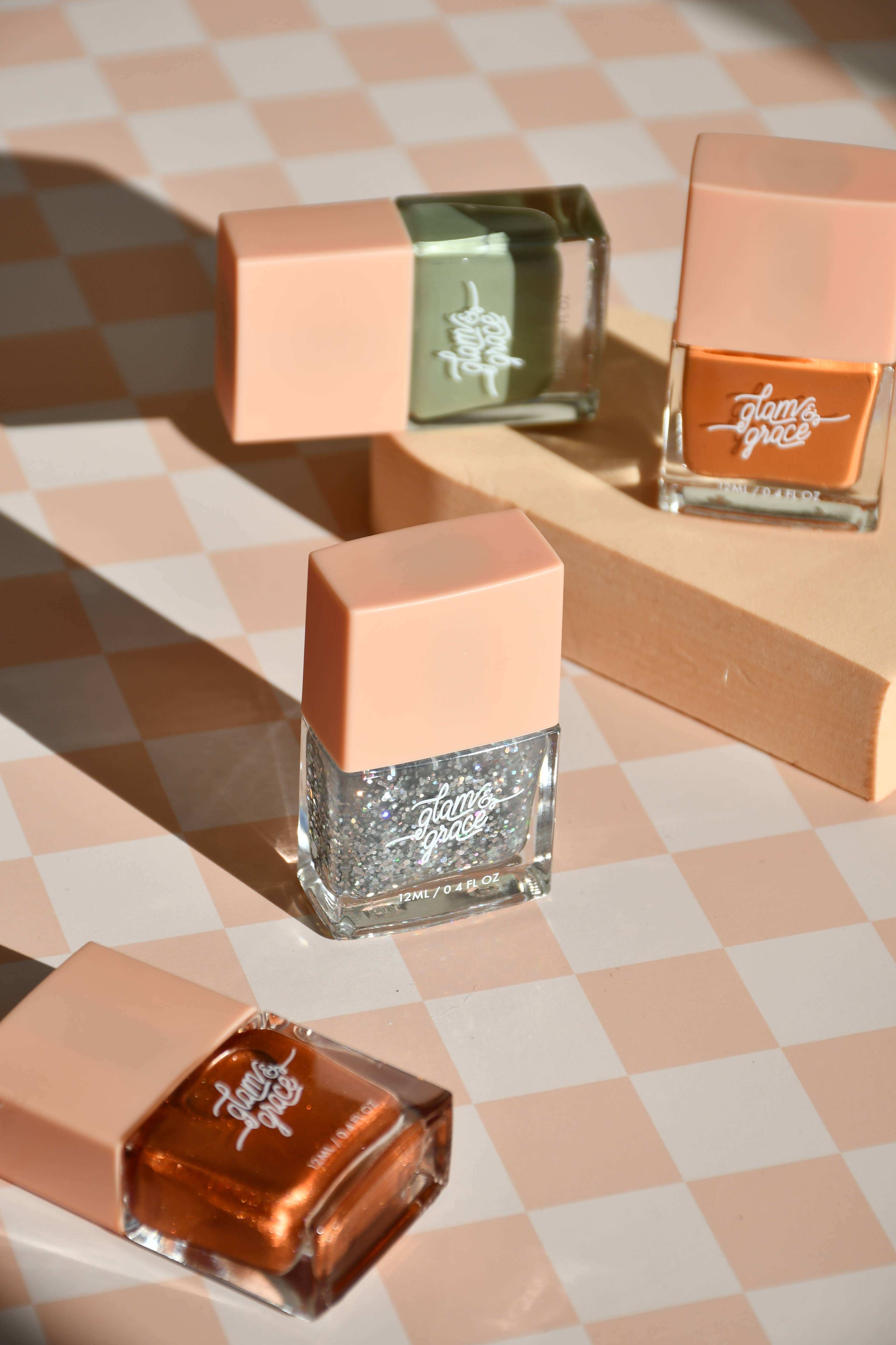 Glam & Grace - Vente Vernis à ongles - Vernis à ongles non toxique - Disco Ball (édition limitée)1