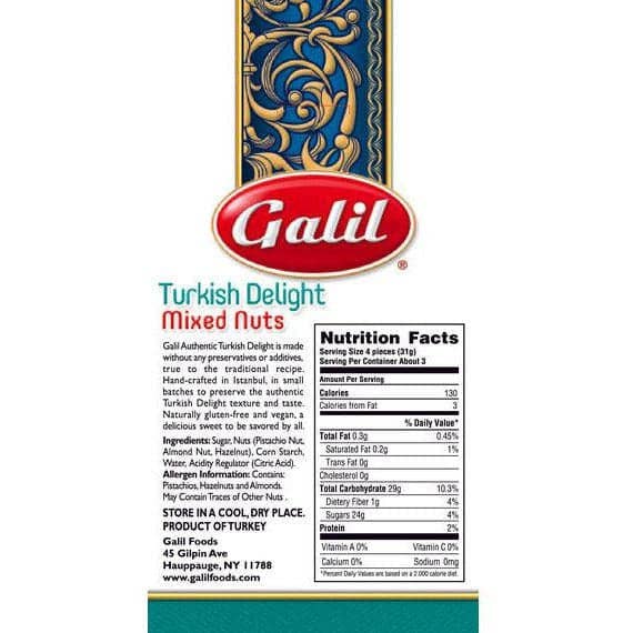 Galil Brands – Engroshandel Nødder – Galil tyrkisk delight med blandede nødder | 100 g3