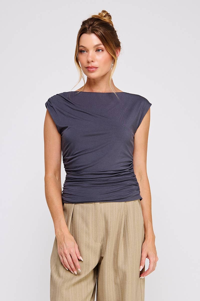 Allie Rose - Wholesale Knit Top - Women's - Sleeveless scrunch top8