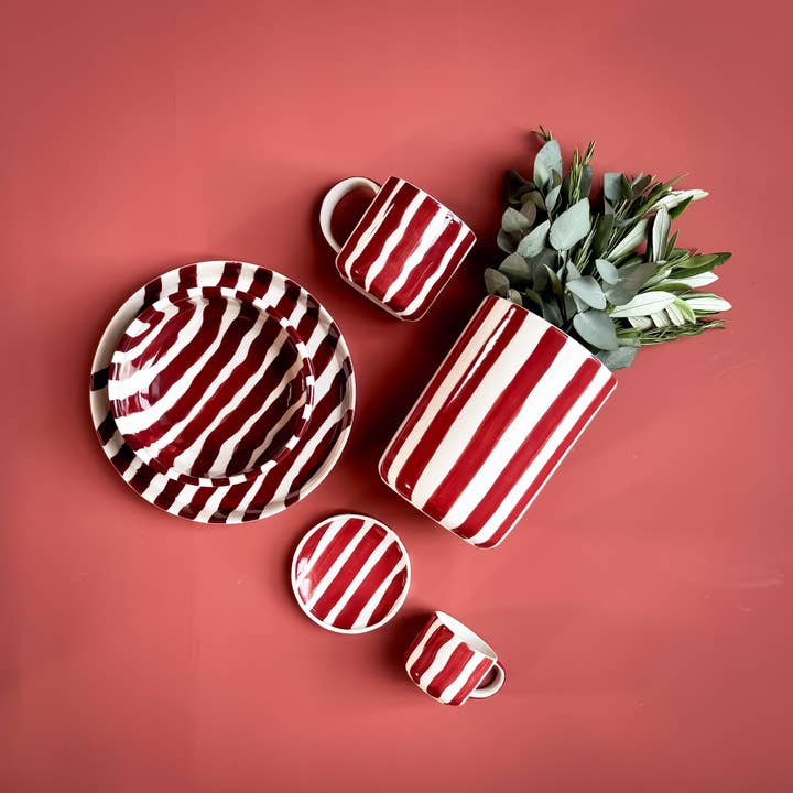Magazin Minori - Wholesale Bowl - Bowl Stripes - sunset red