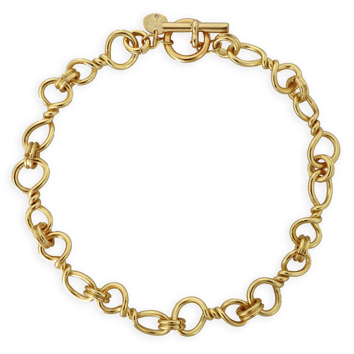KARINE SULTAN – wholesale Choker/Krage – Tvinnad Länkar Halsband - 24K Guldpläterad0