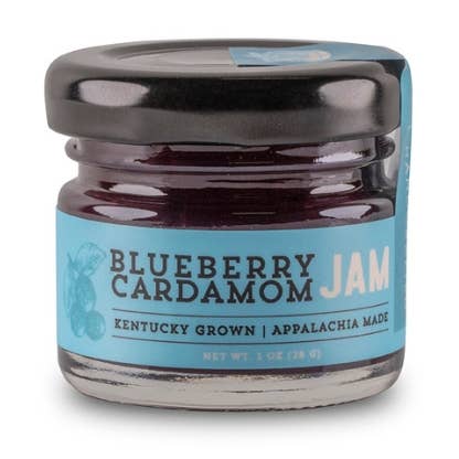 Mini Blueberry Bourbon & Cardamom Jam for wholesale by Bourbon Barrel Foods