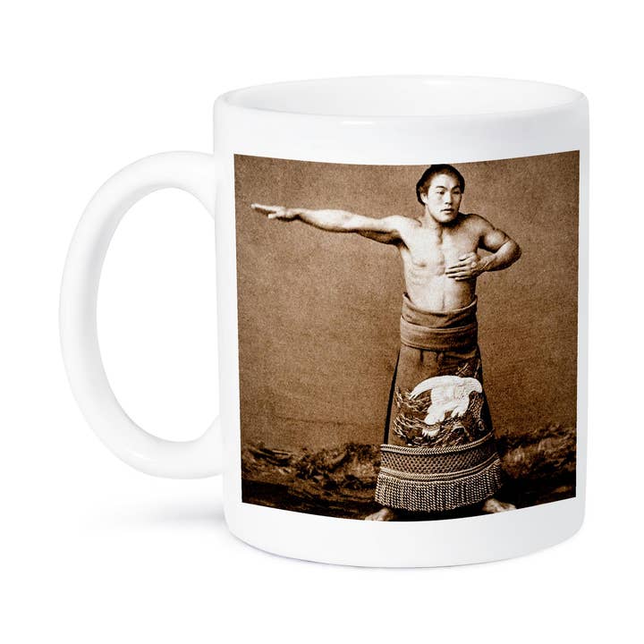 3dRose - Wholesale Coffee Mug - 3dRose, Vintage Champion Sumo Wrestler in Old Japan Sepia Toned, Mug8