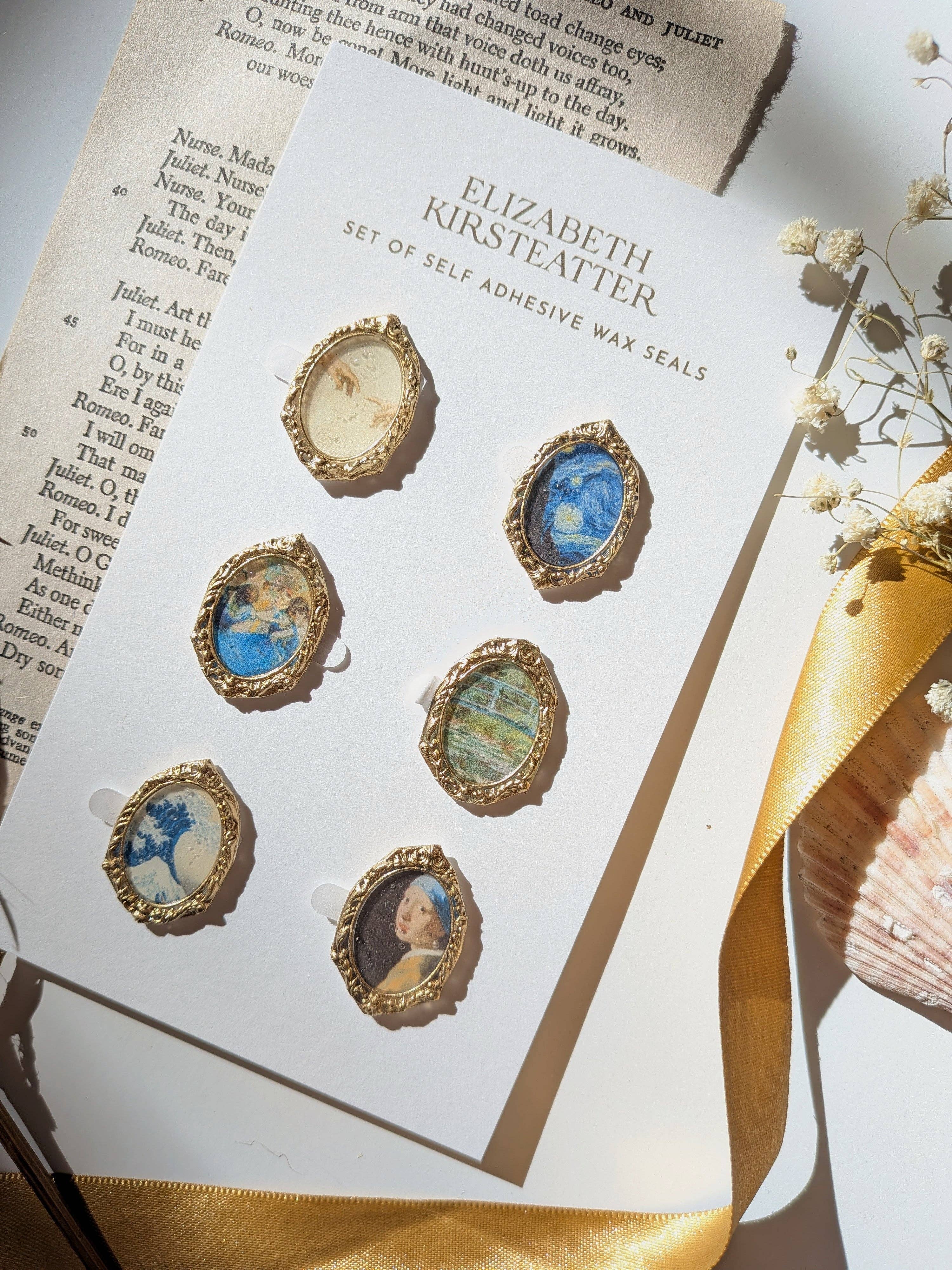 Elizabeth Kirsteatter – Engroshandel Forseglingsvoks – "Mesterværker" Voksseglsæt1