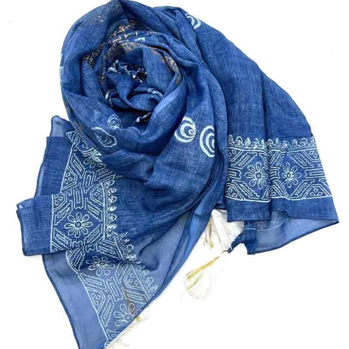 LINETA - Wholesale Scarf - Women's - C1 Indian cotton scarves2