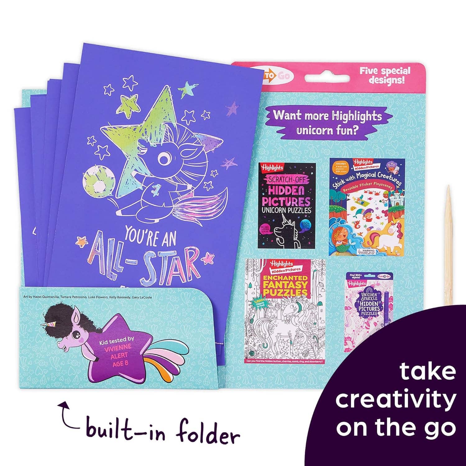 Highlights for Children - Wholesale Coloring & Activity Book - Kids & Baby - Scratch-and-Play Unicorn Hidden Pictures6