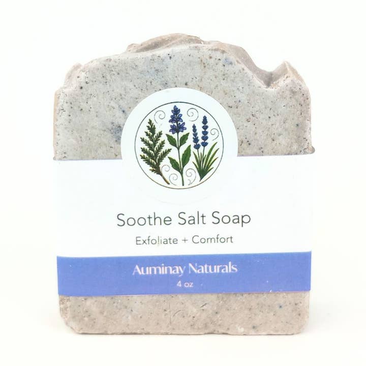 Auminay Naturals Soothe Salt Soap - 4 oz for wholesale by Auminay Naturals