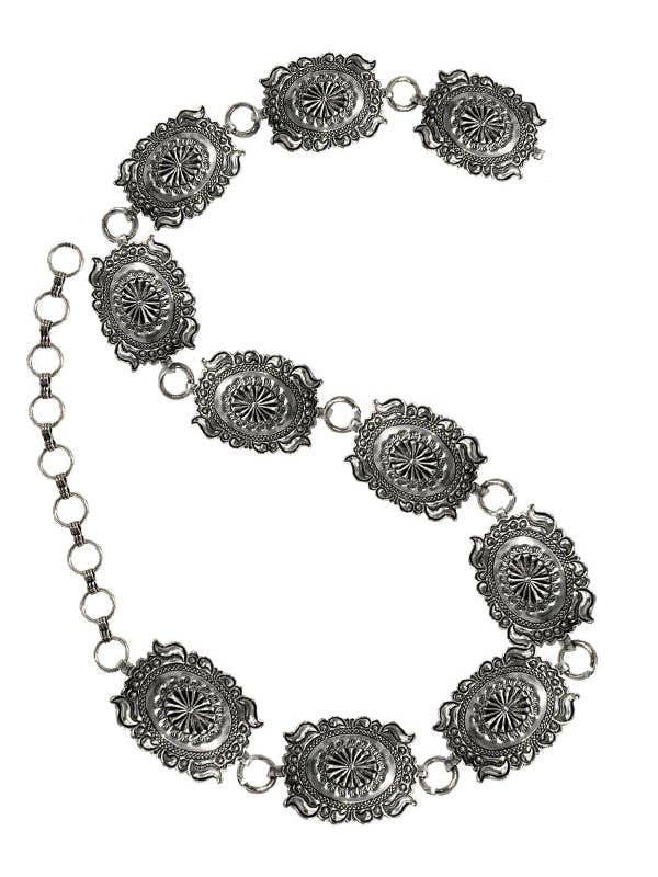 WESTERN METAL CONCHO CHAIN BELT for wholesale by Snowing West