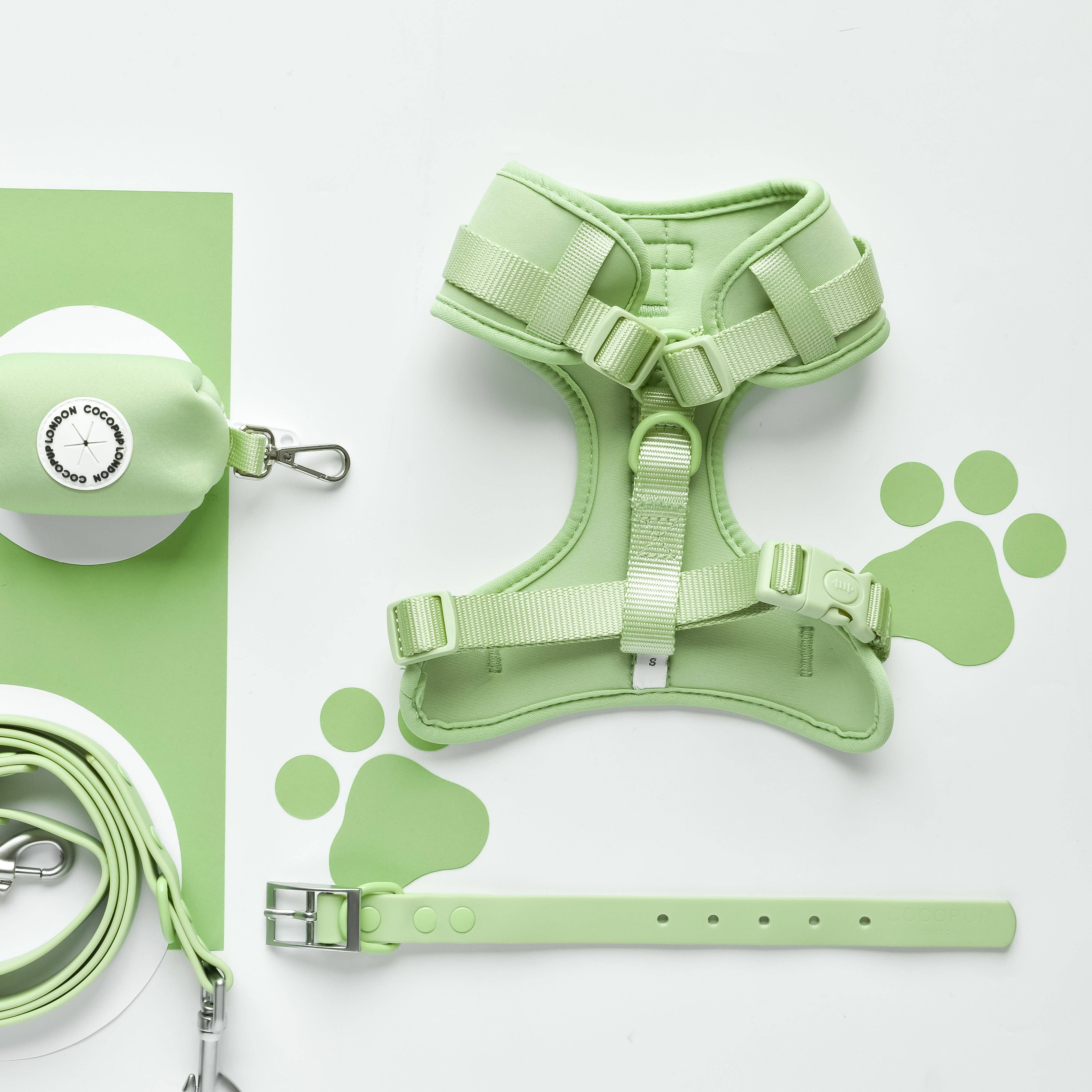 Cocopup London - Wholesale Pet Harness - Dog - NAKD Adjustable Neck Harness - Matcha2