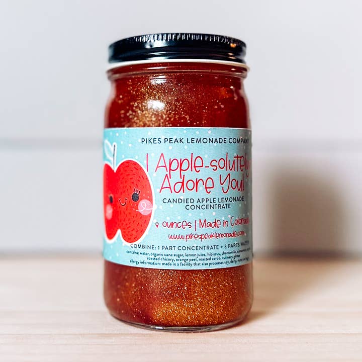 Pikes Peak Lemonade Co. - Wholesale Drink Mix - I Apple-solutely 🍎 Adore You! Glittery Candy Apple Lemonade0