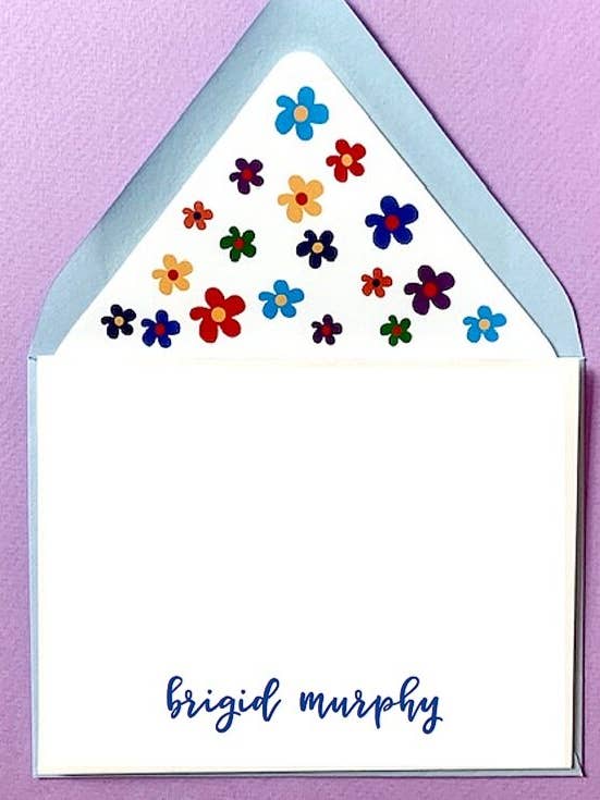 Mighty Magnolia Script - Personalized Stationery for wholesale by Mighty Violet Design