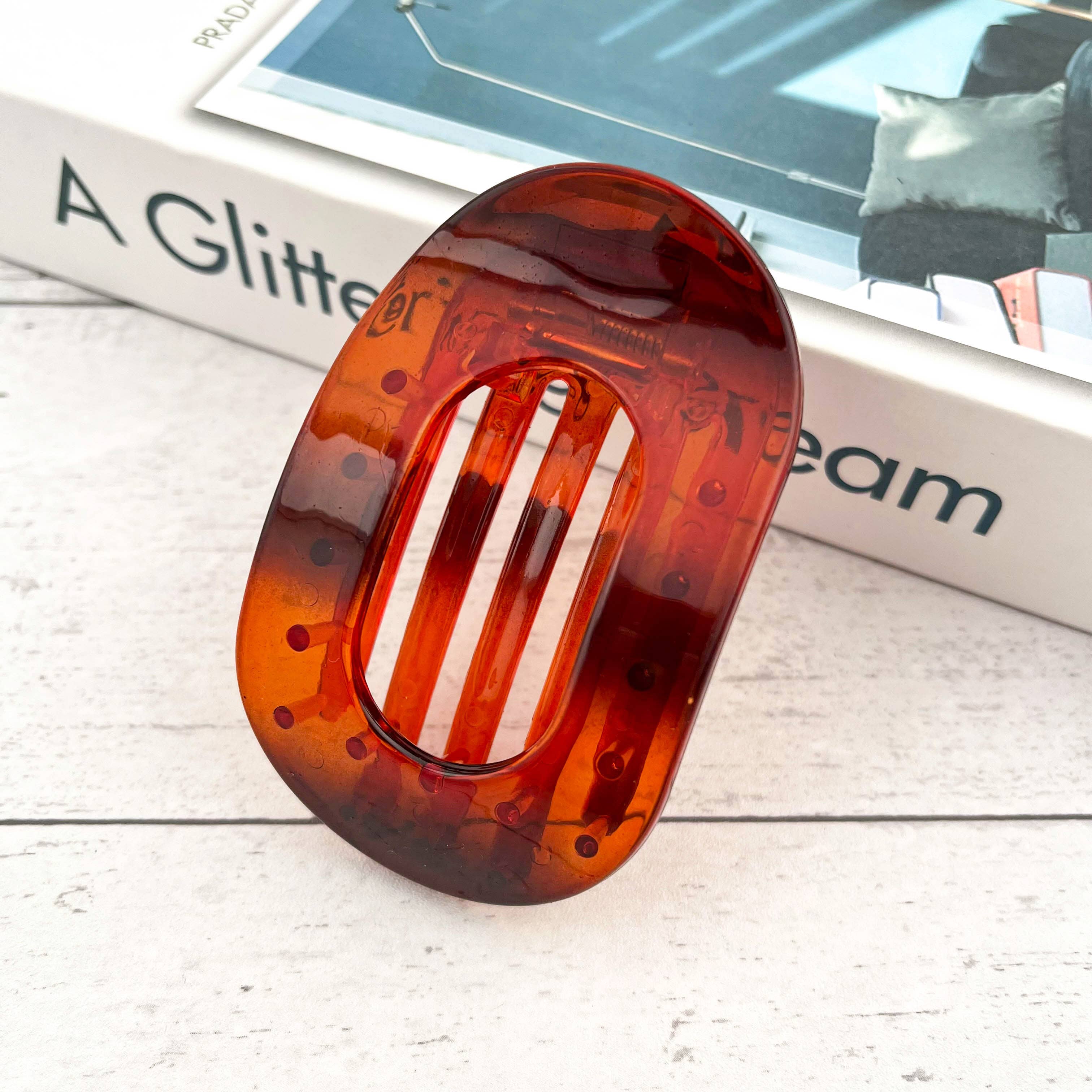 SoapElenGlen - Wholesale Hair clip – Women’s - Solid Color Flat Oval Hair Clip0