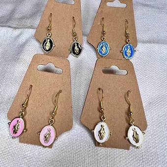 Colored Mary earrings for wholesale by Beyond Blessed