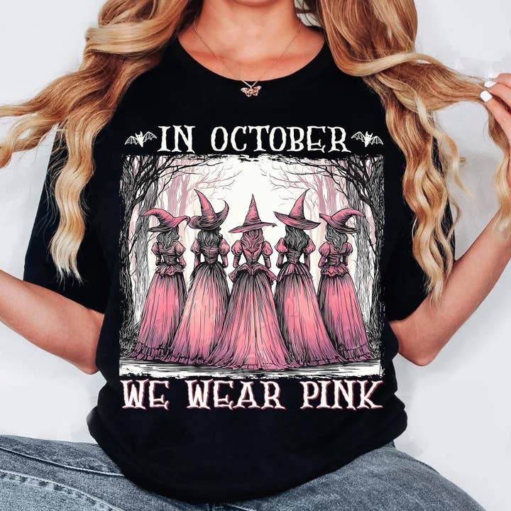 In October We Wear Pink, Breast Cancer Awareness Sweatshirt for wholesale by DLT Ecommerce