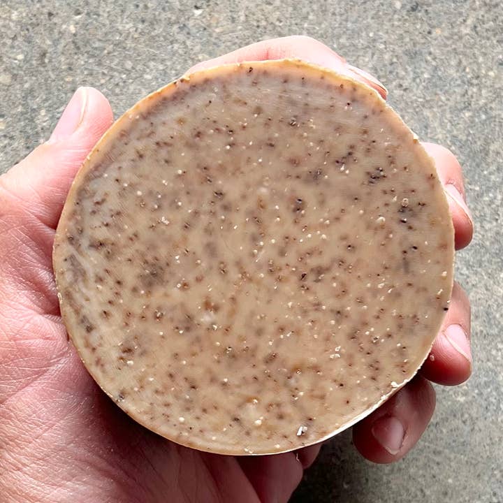 Northern Brew Goats Milk Bar Soap Large 3" Round bar for wholesale by Williams Inspo LLC