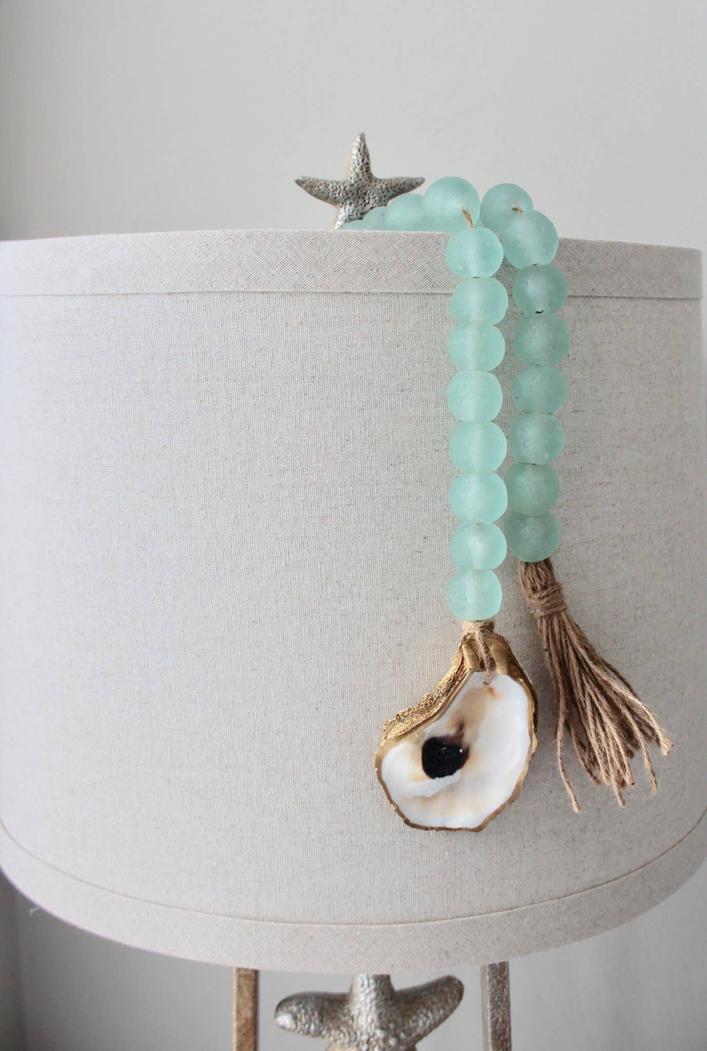 The Gilded Shell - Wholesale Decorative Tassel/Wall Drop - The Coastline - Sea Glass3