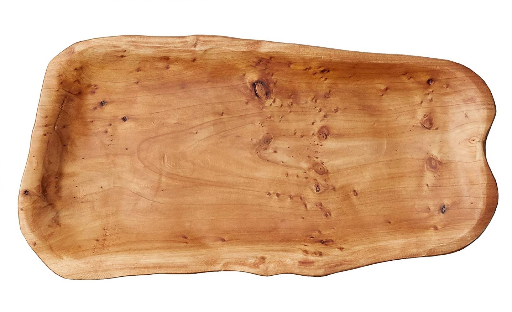 Enrico - Vendita all'ingrosso Vassoi - Vassoio per antipasti in legno di radice 14" X 7", tagliere per salumi2