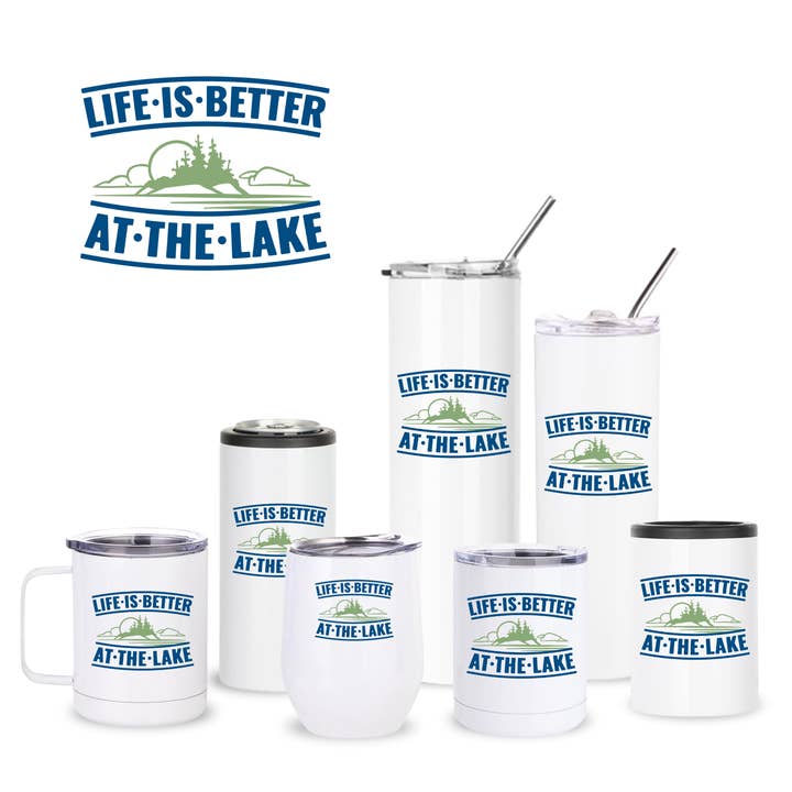 La vie est meilleure avec des récipients isolés. pour la vente par Creative Compass