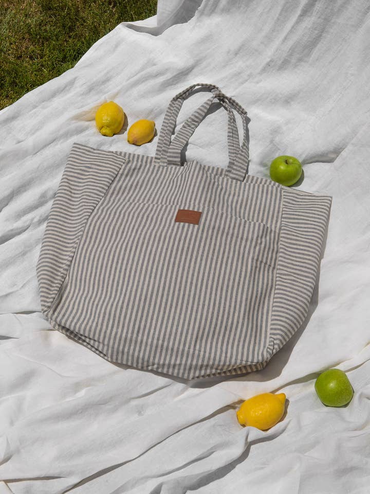 Manuela strandtas zwart voor wholesale door MarSab