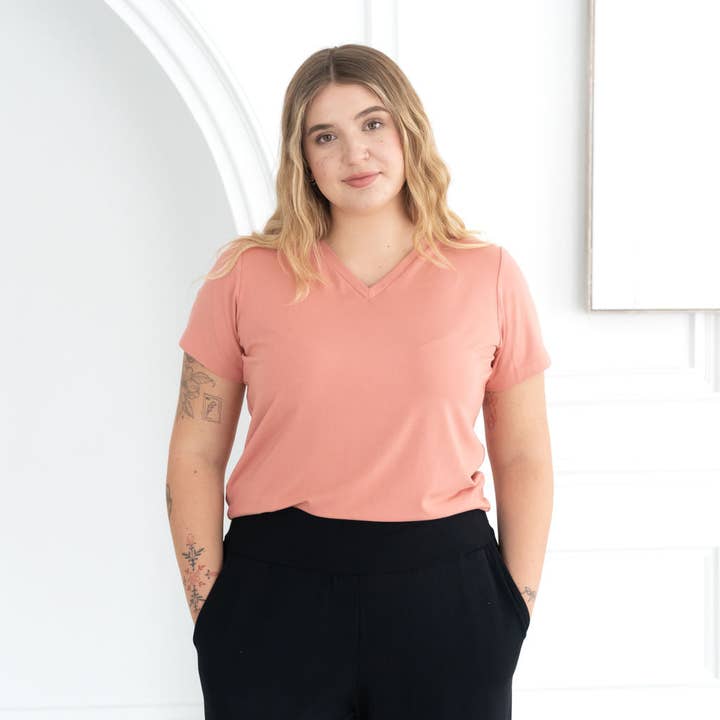 Encircled - Wholesale T-Shirt - Women's - The Going Places V-Neck Tee18