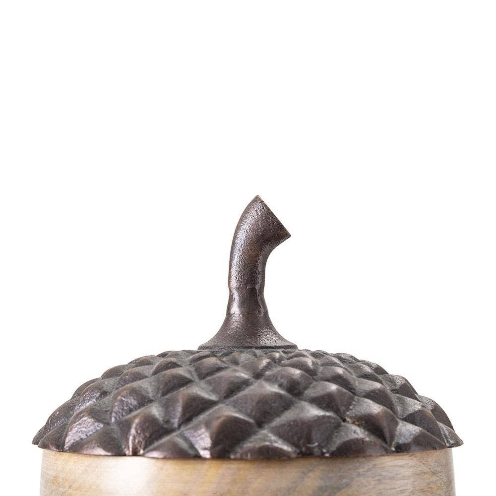 A&B Home Group Inc. - Wholesale Decorative Tabletop Object - S/2 Aluminium And Wood Acorns5
