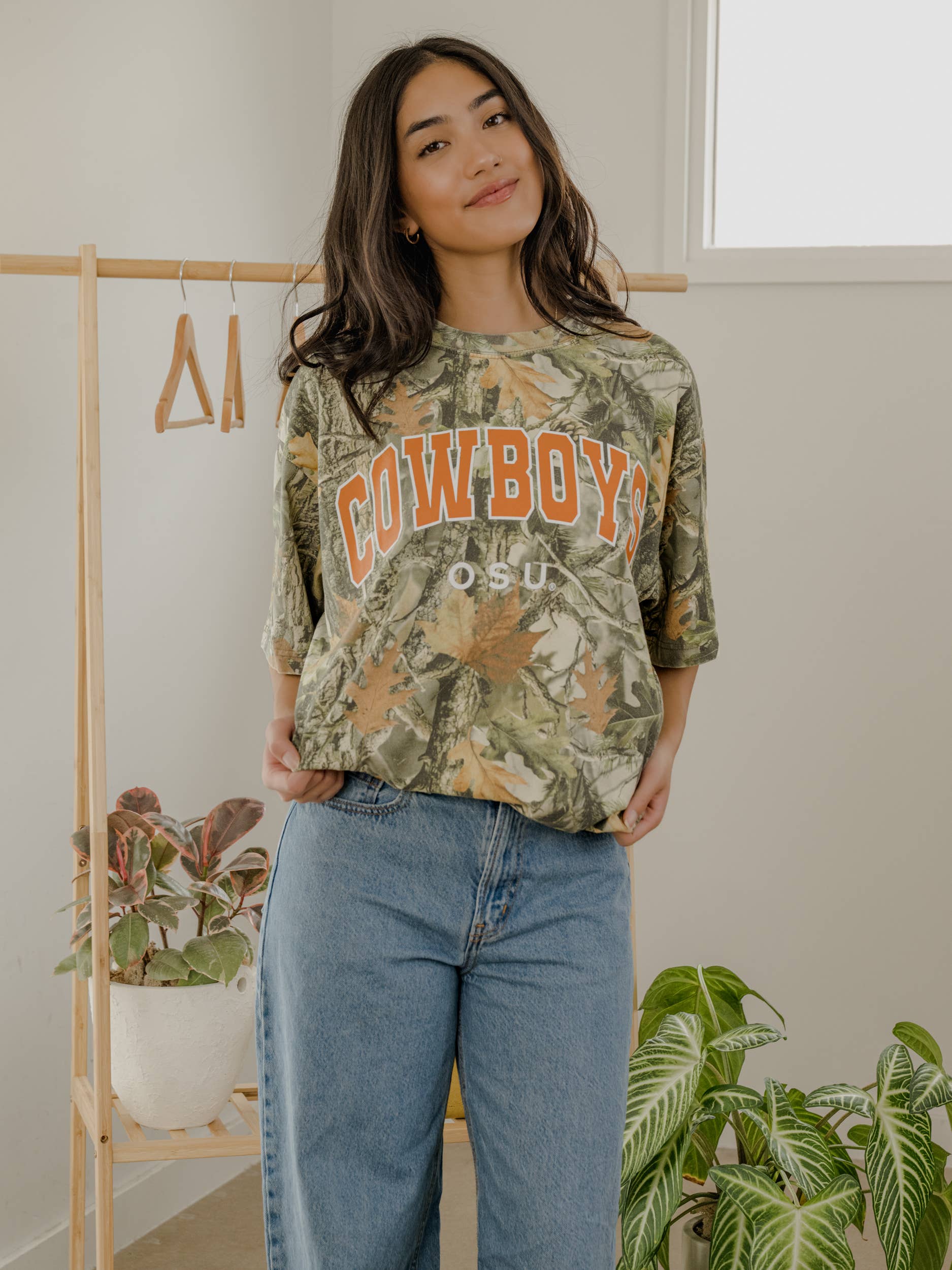 LivyLu - Wholesale Screen Printed T-Shirt - Unisex - Oklahoma State OSU Cowboys Filled Gault Camo Tee2