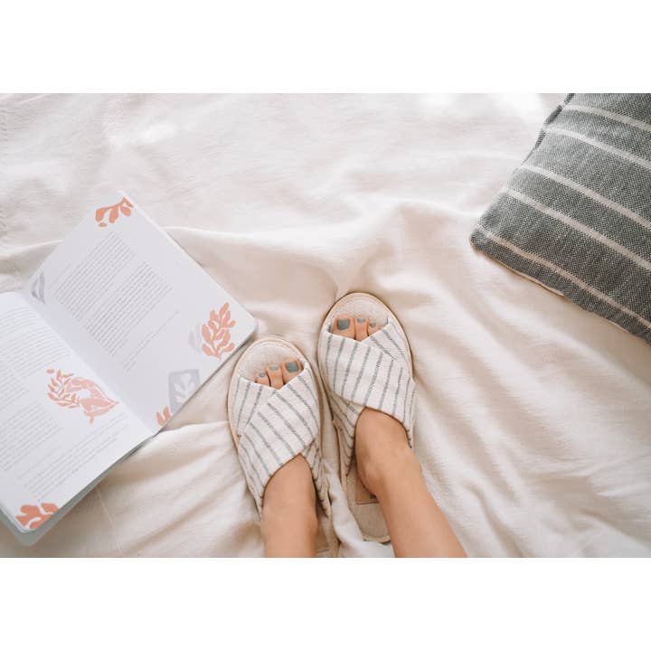 Chinelos Pure Linen por atacado de Pantuss Aromatherapy Slippers