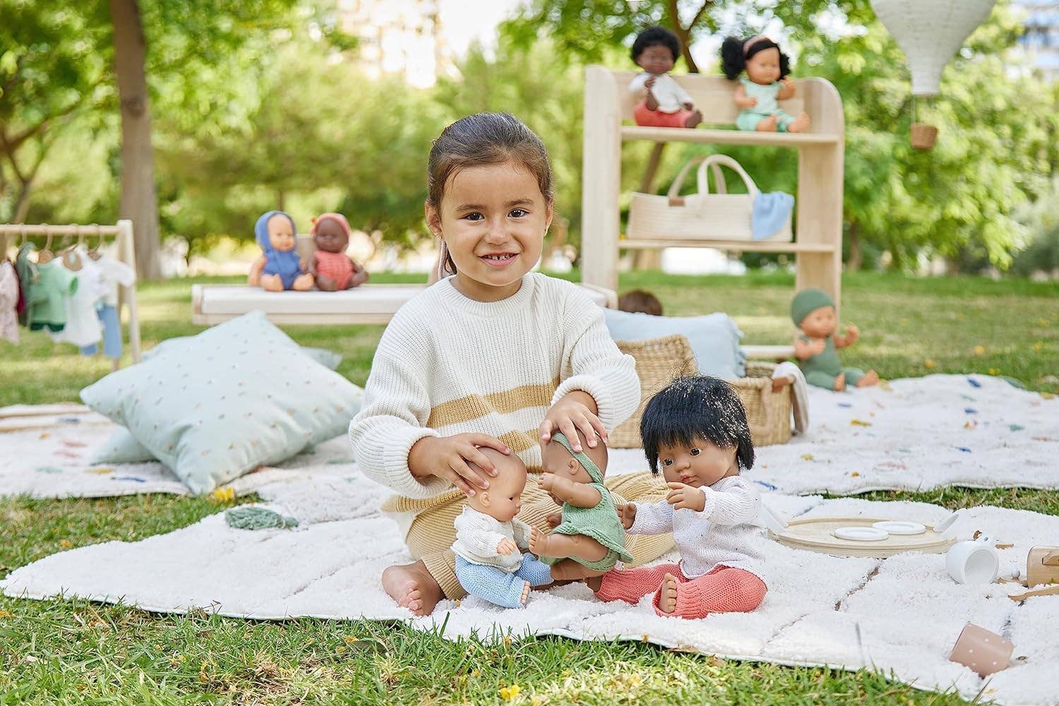 KsmToys – wholesale Doll – Kids – KsmToys Miniland 8.25″ 20cm Soft Body Caucasdian Baby Girl Doll with Organic Cotton Clothes BPA-Free Vinyl Anatomically Correct Fully Articulated and Posable5