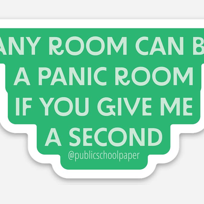 Panic Room - Sticker for wholesale by Public School Paper Co.