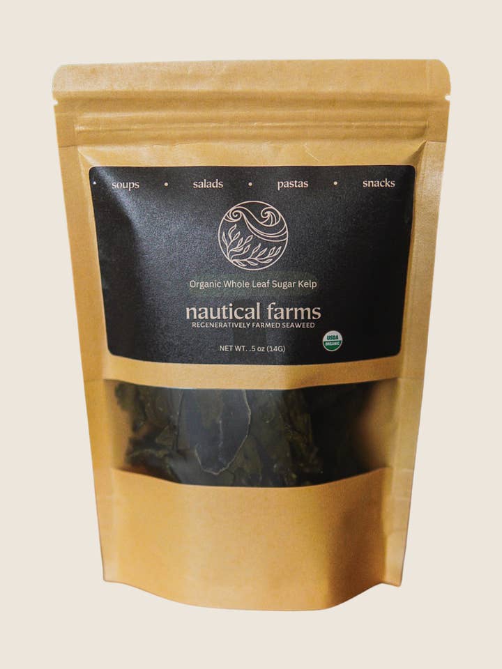 Organic Whole Leaf Sugar Kelp for wholesale by Nautical Farms