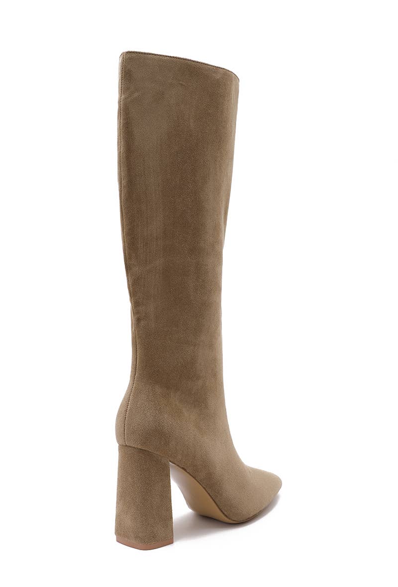 Joia Paris – wholesale Boots – Unisex – Square-heeled boots in faux suede H8-995H11